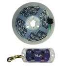 Kit Central VU RGB Rítmico Zendel 2,5m 150 Leds 12V Fundo Branco Musical