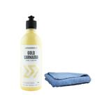 Kit Cera Carnauba Gold Autoamerica + Flanela Premium 40x40