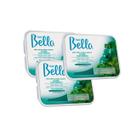 Kit Cera Depil Bella Barra Algas com Menta 3/Unid 1kg