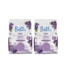 Kit Cera Depil Bella Confete lavanda 1kg C/2UN