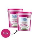 Kit Cera Depil Bella Hidrossolúvel Pink Pitaya 600g 2/Un