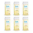 Kit Cera Depil Bella Roll on Chocolate Branco 6 unidades