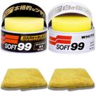 Kit Cera Soft 99 White Cleaner e Cera Soft 99 Dark Black com 2 Toalhas Micro Fibra
