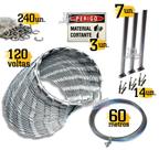 Kit cerca concertina para muro portão cerca 30cm - 30m