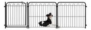 Kit Cercado Grade Proteção Portão Pet 2 Módulos 65 x 169cm Preto