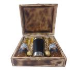Kit Cerveja Corona Presente/Copo Térmico/Petisco + Estojo Madeira