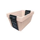 Kit Cesta Grande One Coza 4 Und. Rosa Blush Brinox 992504331