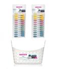 Kit Cesto + 24 Prendedores Pregadores de Roupa Sanremo
