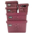 Kit Cesto Organizador c/Tpa 5PCS Marsala 411 - Mixxnova