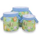 Kit Cesto Organizador Infantil Safari Junior Verde Kit Cesto Organizador Infantil Safari Junior Verde