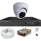 Kit Cftv 1 Câmeras Segurança 2mp 1080p 20m Dvr Full Hd 4 canais