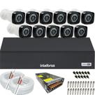 Kit Cftv 11 Câmeras Segurança Full Hd Dvr Intelbras 1116c