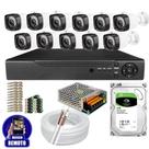 Kit Cftv 11 Câmeras Segurança Infravermelho 20 Metros Dvr Multi Hd 16ch Acesso Remoto C/HD 3TB Kit Cftv 11 Câmeras Segurança Infravermelho 20 Metros Dvr Multi Hd 16ch Acesso Remoto C/HD 3TB
