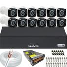 Kit Cftv 12 Câmeras Segurança Full Hd Dvr Intelbras Mhdx 1116c Kit Cftv 12 Câmeras Segurança Full Hd Dvr Intelbras Mhdx 1116c