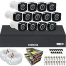 Kit Cftv 13 Câmeras Segurança Full Hd Dvr Intelbras 1116c