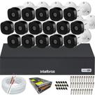 Kit Cftv 16 Câmeras Full Hd 1220b 1080p Intelbras Dvr 3116c Inteligência Artificial