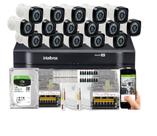 Kit Cftv 16 Cameras Segurança Hd Dvr Intelbras mhdx 1116 C/HD 1 TB