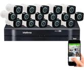 Kit Cftv 16 Cameras Segurança Hd Dvr Intelbras mhdx 1116 S/ HD Kit Cftv 16 Cameras Segurança Hd Dvr Intelbras mhdx 1116 S/ HD