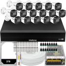 Kit Cftv 16 Câmeras Segurança Intelbras vhd 1230 30m Infravermelho Dvr 16 Canais Com Hd 3tb Kit Cftv 16 Câmeras Segurança Intelbras vhd 1230 30m Infravermelho Dvr 16 Canais Com Hd 3tb