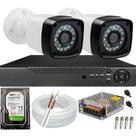 Kit Cftv 2 Câmeras Infravermelho Dvr 4 canais Com Acesso Internet