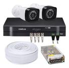 Kit Cftv 2 Câmeras Segurança 1080p Full Hd Dvr Intelbras 4ch Kit Cftv 2 Câmeras Segurança 1080p Full Hd Dvr Intelbras 4ch