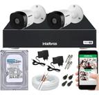 Kit Cftv 2 Câmeras Segurança Intelbras Mhdx 1104 Completo