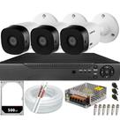 Kit Cftv 3 Câmeras Full Hd 1220b Intelbras Dvr 04ch Alta Performance Hd 500gb