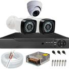 Kit Cftv 3 Câmeras Segurança 1080p 20m Dvr Full Hd 4 Canais