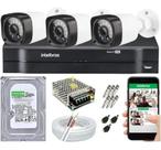 Kit Cftv 3 Câmeras Segurança Ahd 720p Dvr Mhdx 1104 Multi Hd