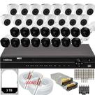 Kit Cftv 32 Câmeras Intelbras Multi Hd 720p 1mp Dvr Intelbras Mhdx 1232c