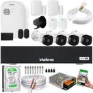Kit Cftv 4 Câmeras 1220B dvr Intelbras + kit Alarme+xas 4010+ivp 2000 + HD 500gb