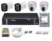 Kit cftv 4 cameras de segurança + dvr 4ch Intelbras full hd Promo + Hd 1Tb Kit cftv 4 cameras de segurança + dvr 4ch Intelbras full hd Promo + Hd 1Tb