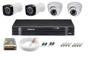 Kit cftv 4 cameras de segurança + dvr 4ch Intelbras full hd Promo