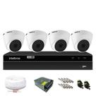 Kit CFTV 4 Câmeras de Segurança Intelbras Dome 720p