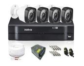 Kit Cftv 4 Câmeras Full Hd 1080p 2mp Dvr Intelbras Mhdx 1104