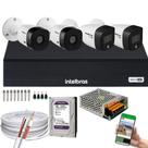 Kit cftv 4 Câmeras Intelbras 2 cam 1220b Full Hd 2 cam Full Color Dvr Mhdx 1004-C C/HD 1TB PURPLE Kit cftv 4 Câmeras Intelbras 2 cam 1220b Full Hd 2 cam Full Color Dvr Mhdx 1004-C C/HD 1TB PURPLE