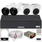 Kit cftv 4 câmeras Intelbras e hd 500GB completo Kit cftv 4 câmeras Intelbras e hd 500GB completo