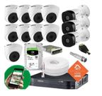 Kit Cftv 4 Câmeras Multi Hd 720p 1m Dvr Intelbras Mhdx 4 canais