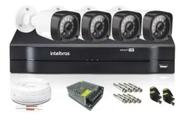 Kit Cftv 4 Câmeras Multi Hd 720p 1mp Dvr Intelbras Mhdx