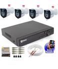 Kit Cftv 4 Câmeras Segurança 2mp 1080p 20m + Dvr Multi Hd 4 Canais S/HD Kit Cftv 4 Câmeras Segurança 2mp 1080p 20m + Dvr Multi Hd 4 Canais S/HD