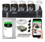 Kit Cftv 4 Câmeras Segurança Hd 720p Dvr Mhdx Intelbras