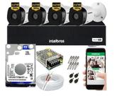 Kit Cftv 4 Câmeras Segurança Intelbras 1080p E Dvr Mhdx 3104 Kit Cftv 4 Câmeras Segurança Intelbras 1080p E Dvr Mhdx 3104