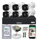 Kit Cftv 6 Câmeras Multi Hd Dvr 8 Canais Intelbras
