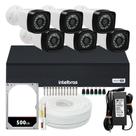 Kit Cftv 6 Cameras Segurança 1080p Full Hd Dvr Intelbras 8ch MHDX 1004-C Bullet Kit Cftv 6 Cameras Segurança 1080p Full Hd Dvr Intelbras 8ch MHDX 1004-C Bullet