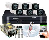 Kit Cftv 6 Cameras Segurança Dvr Intelbras Full Hd 8ch Kit Cftv 6 Cameras Segurança Dvr Intelbras Full Hd 8ch