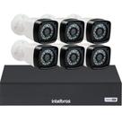 Kit Cftv 6 Câmeras Segurança Full Hd Dvr Intelbras mhdx 1108c