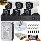 Kit Cftv 6 Câmeras Segurança Hd 2mp Dvr 8 Canais Hd 500 Gb