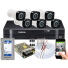 Kit Cftv 6 Câmeras Segurança Hd Dvr Intelbras MHDX C/ HD 500GB Kit Cftv 6 Câmeras Segurança Hd Dvr Intelbras MHDX C/ HD 500GB