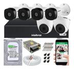 Kit Cftv 6 Câmeras Segurança Hdcvi Dvr Intelbras Mhdx 1108