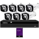 Kit CFTV 7 Câmeras IP Intelbras NVD 1408P HD 2TB Purple